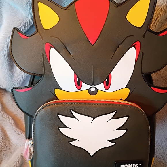 Loungefly Sonic The Hedgehog Shadow Mini Backpack GameStop Exclusive New w/ Tags - Picture 3 of 9